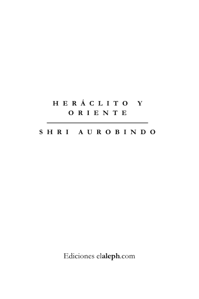 Portada de Heráclito y Oriente